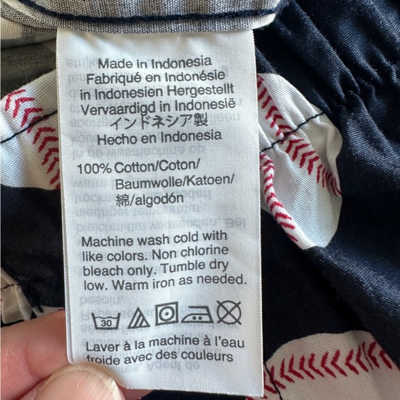 J. Crew Men’s baseball boxer shorts fly cotton woven elastic waist Small NWT - Picture 12 of 13